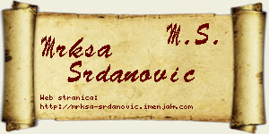 Mrkša Srdanović vizit kartica